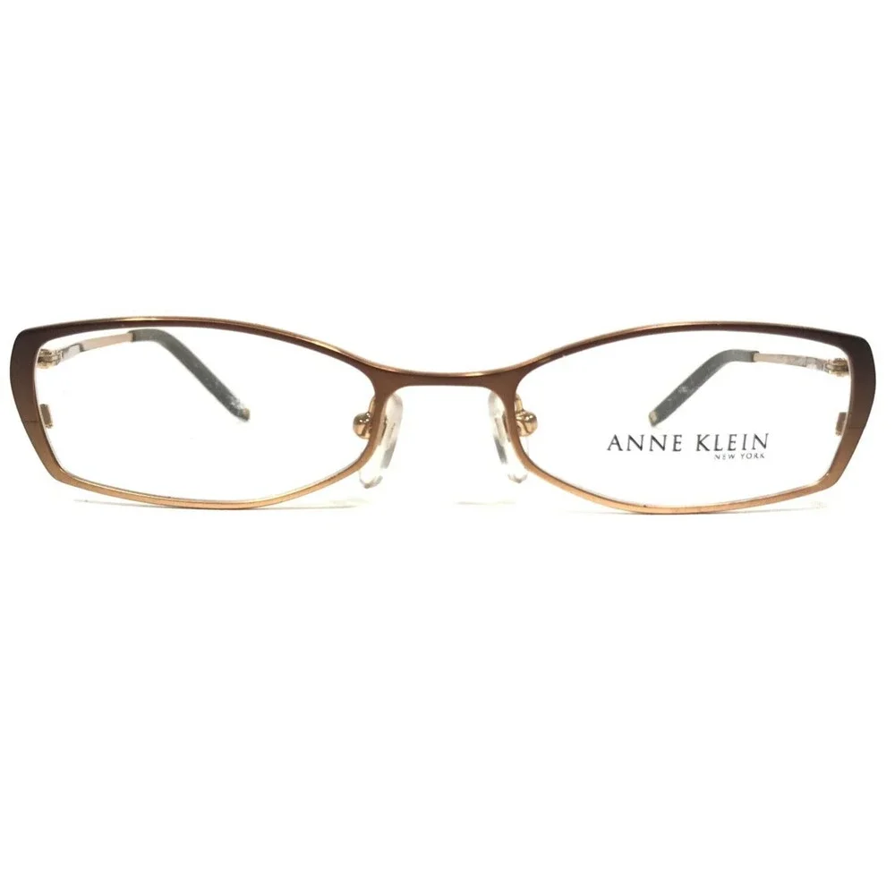 Anne Klein Petite Eyeglasses Frames AKNY 9084 488 Gold Rectangular 48-18-135